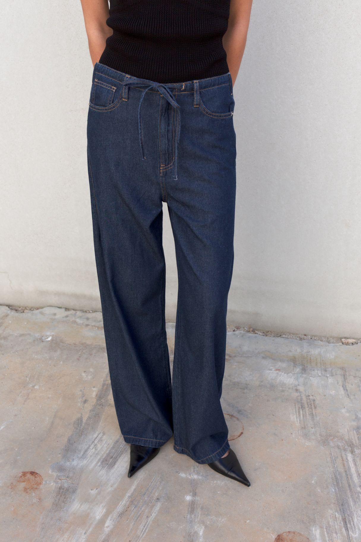 Jean SOFT DENIM - Fluide à la taille Cordon