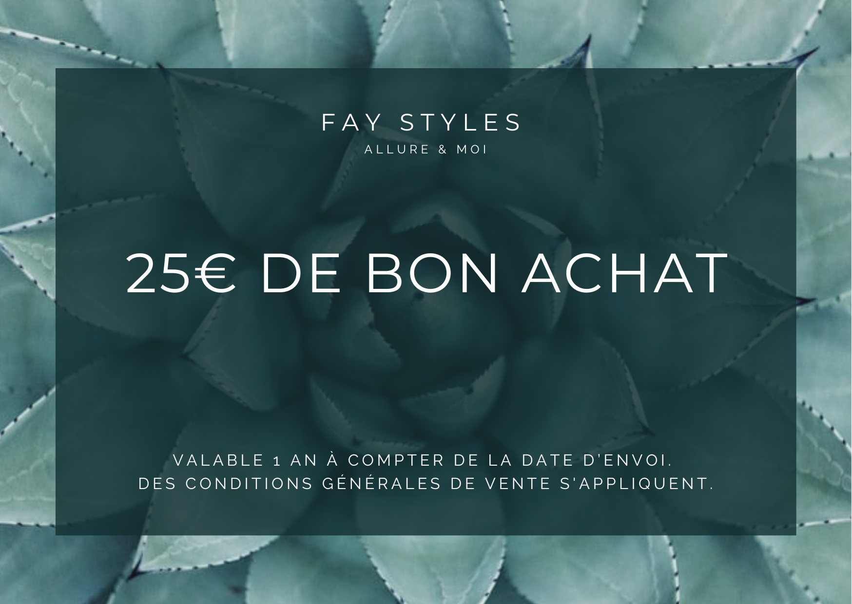 Carte-cadeau  FAY STYLES Allure & Moi
