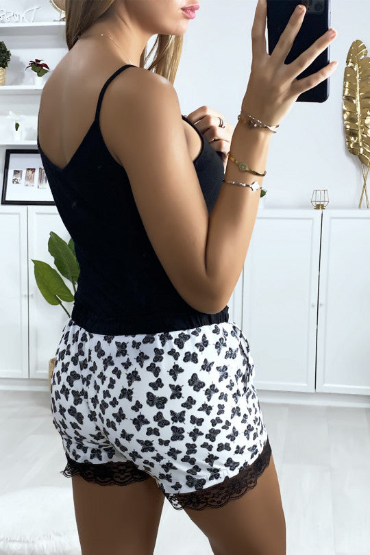 Short PAPILLON BLANC - Lingerie Bohème & Légèreté