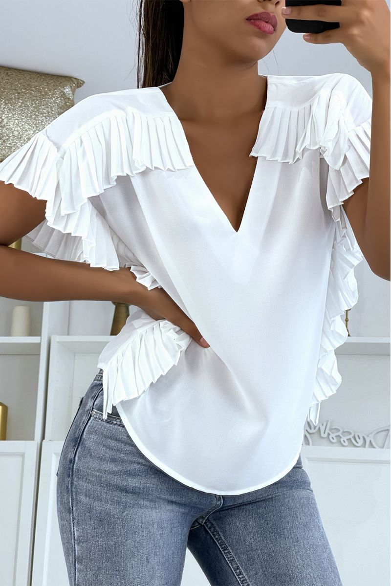 Blouse ELA - Voile Blanc