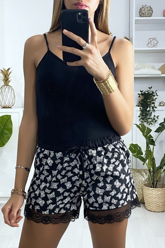 Short PAPILLON NOIR - Lingerie Bohème & Légèreté